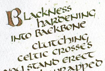 Calligraphy class uncial